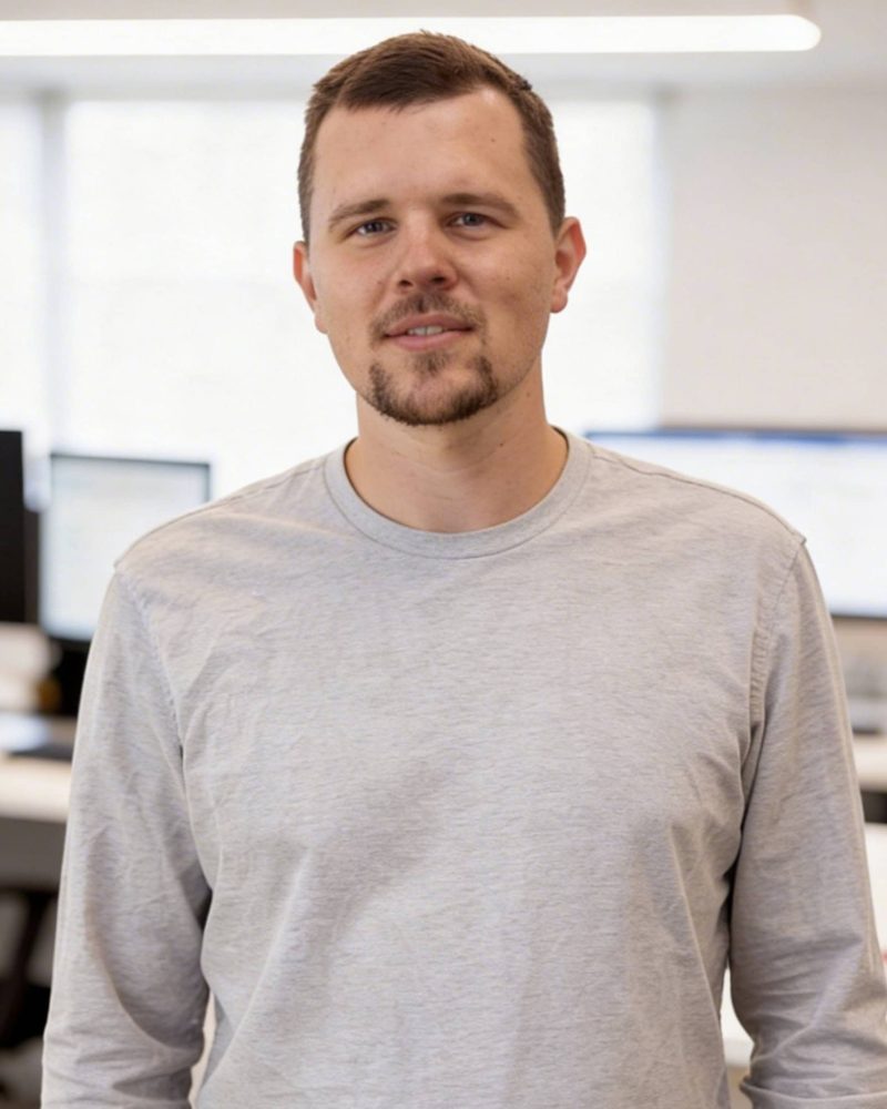 Digital marketing specialist working in a modern office on online growth strategies